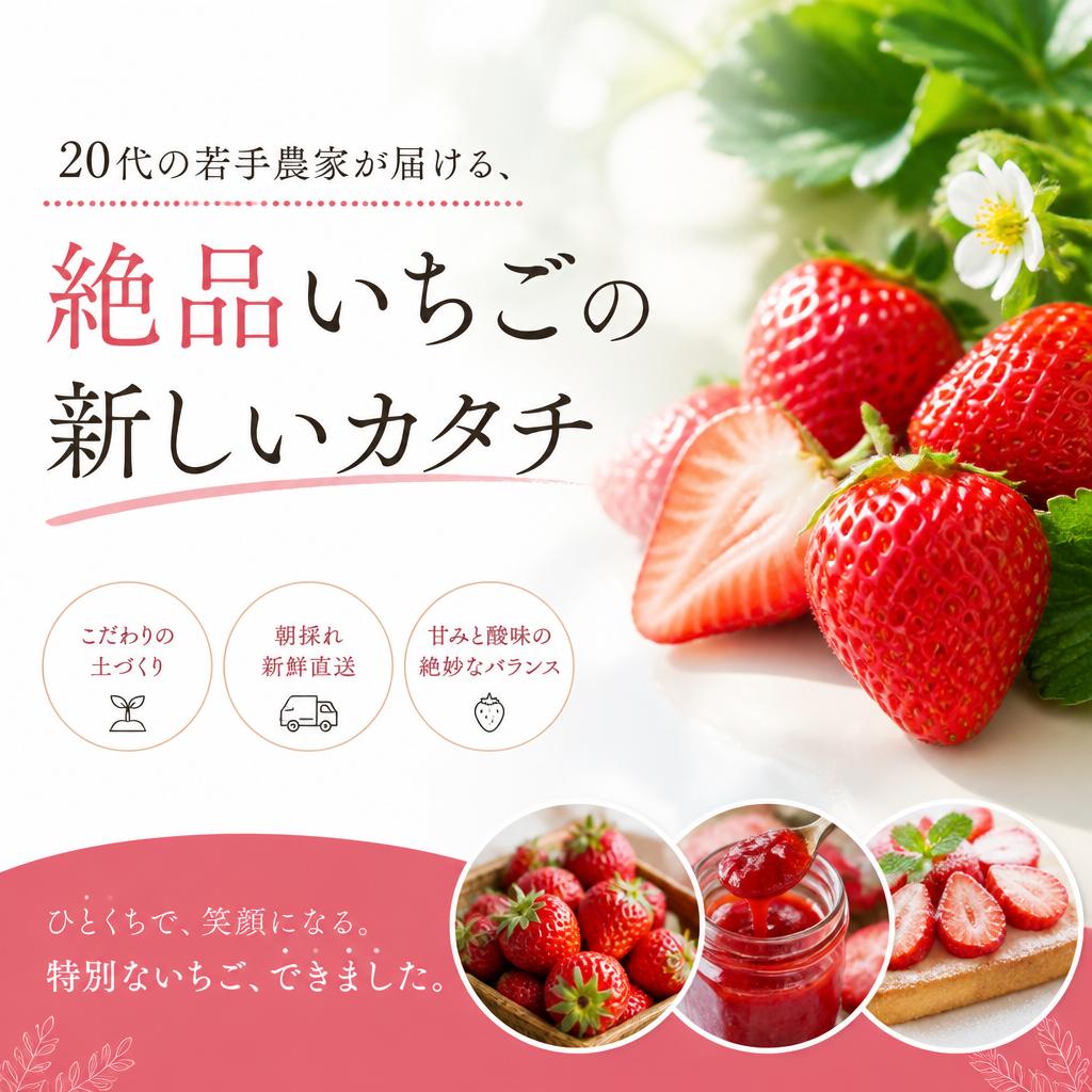 20代の若手農家が届ける、絶品いちごの新しいカタチ