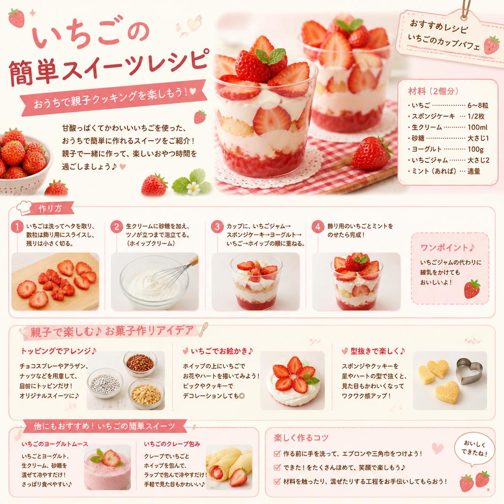 いちごを使ったスイーツレシピ