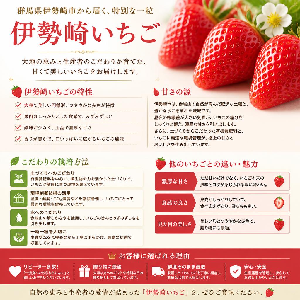 2. 甘くて美味しい伊勢崎いちごの秘密