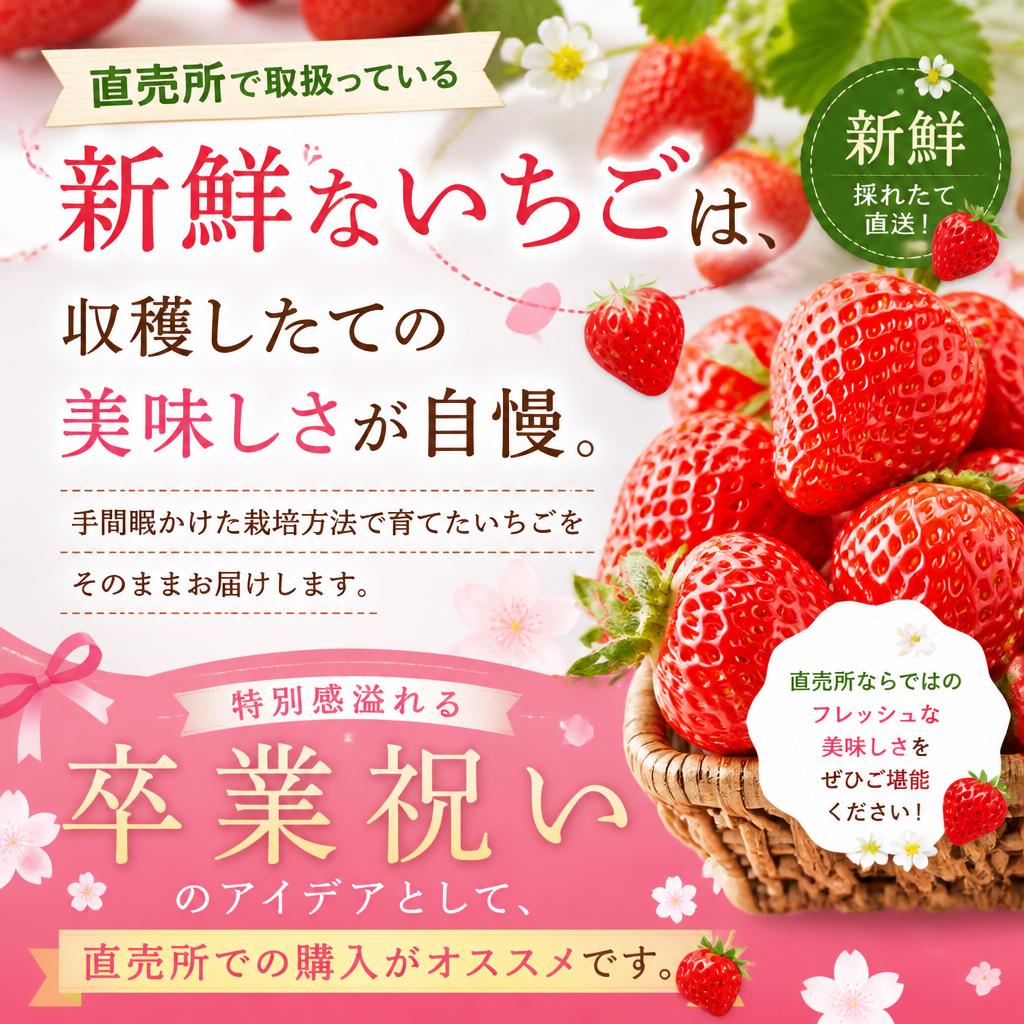 直売所での新鮮ないちごの魅力