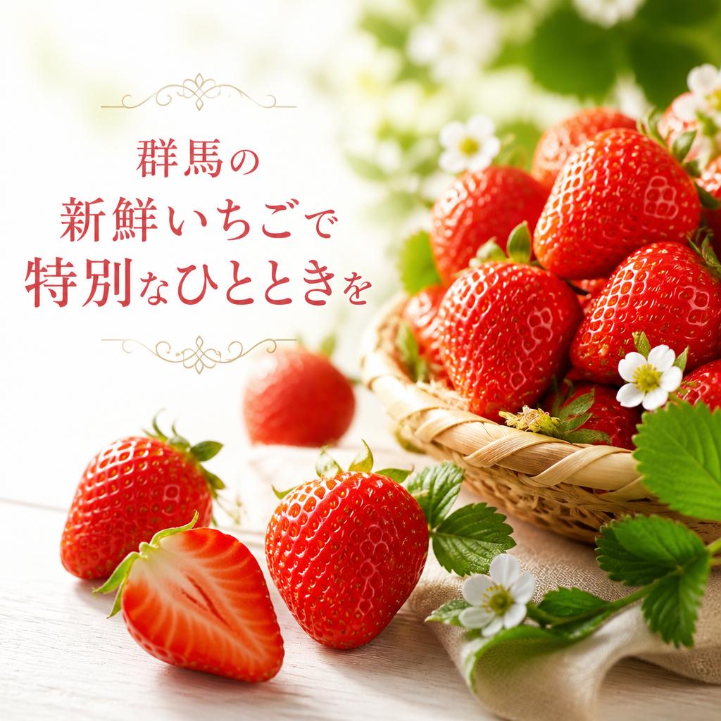 群馬の新鮮いちごで特別なひとときを