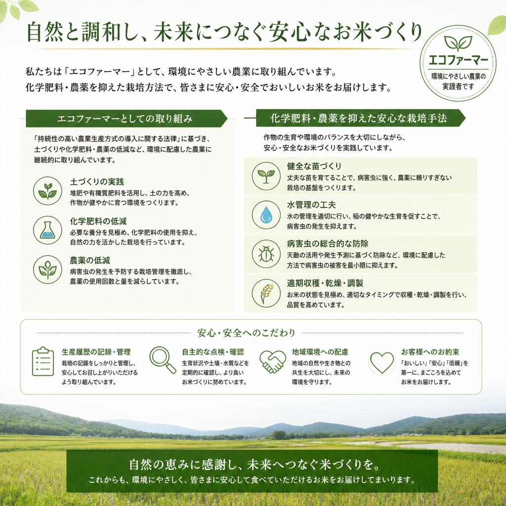 安心安全な栽培方法
