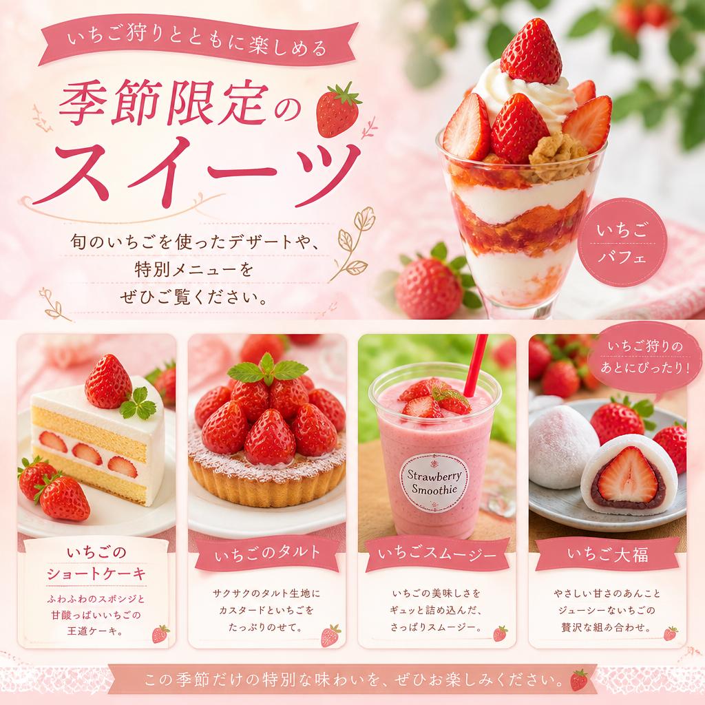 季節限定スイーツのご紹介